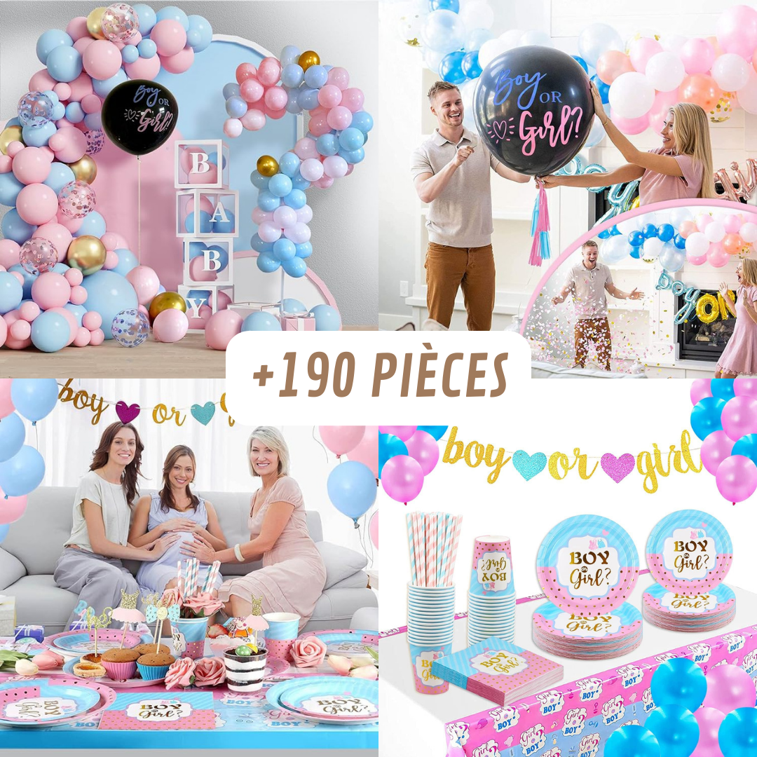 Pack Complet Baby Shower I 16 personnes