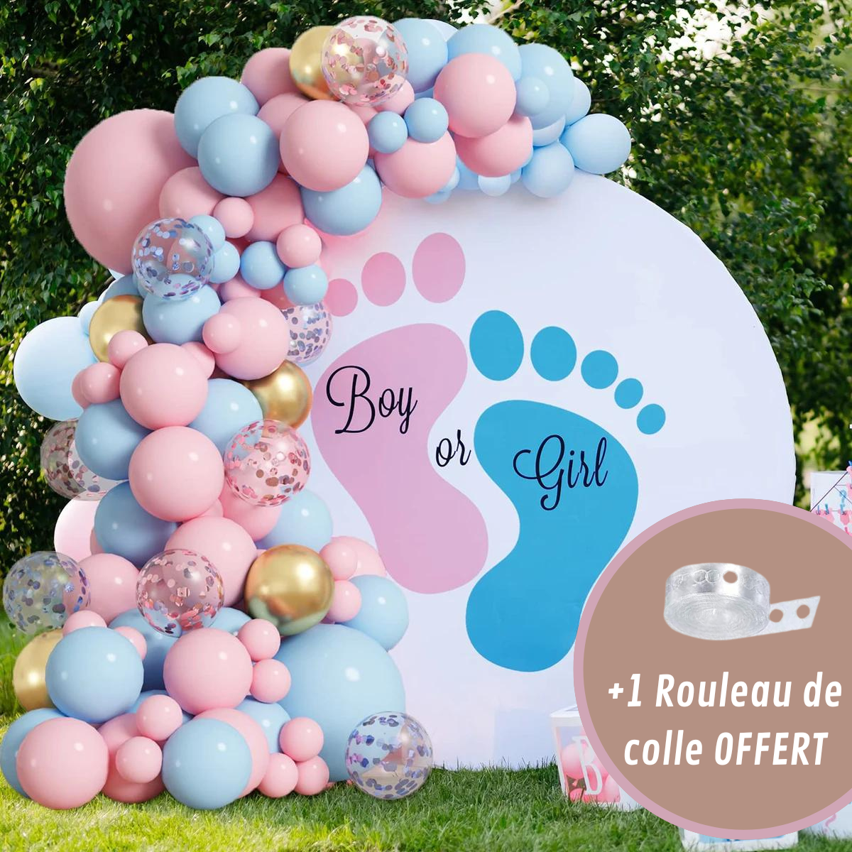 Kit d'Arche Ballons 99 Pièces - Baby Shower